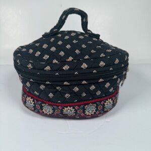 Vera Bradley Black and Red Quilted Cosmetic Case